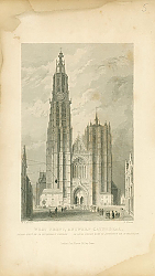 Постер West Front, Antwerp Cathedral