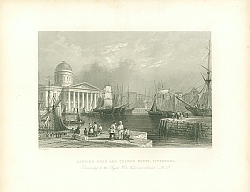 Постер Canning Dock and Custon House, Liverpool
