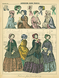 Постер Fashions for December 1849 1