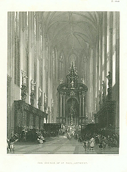Постер The Church of St.Paul, Antwerp