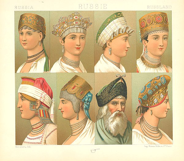 Россия: костюмы мужчин и женщин #2 1
