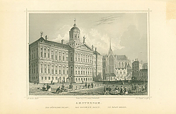 Постер Amsterdam, вид на дворец