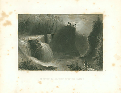 Постер Trenton Falls, View Down the Ravine