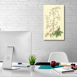 «Curtis Ботаника №58» в интерьере офиса в белом цвете