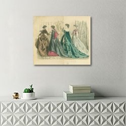 «May, 1867» в интерьере комнаты с белым резным комодом