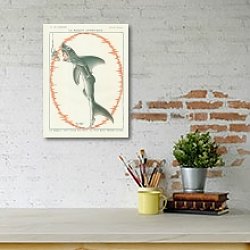 «Le Requin Apprivoise» в интерьере с кирпичными стенами