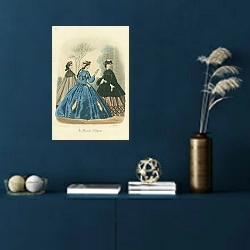 «Le Monde Elegant» в интерьере синей комнаты