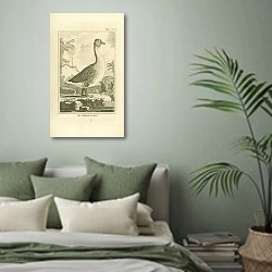 «The Chinese Goose» в интерьере зеленой спальни