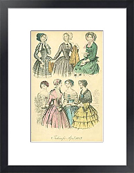 Постер Fashions for April 1849 №3