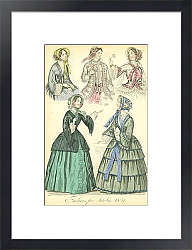 Постер Fashions for October 1851 1