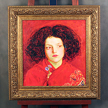 Современный женский портет в широкой раме