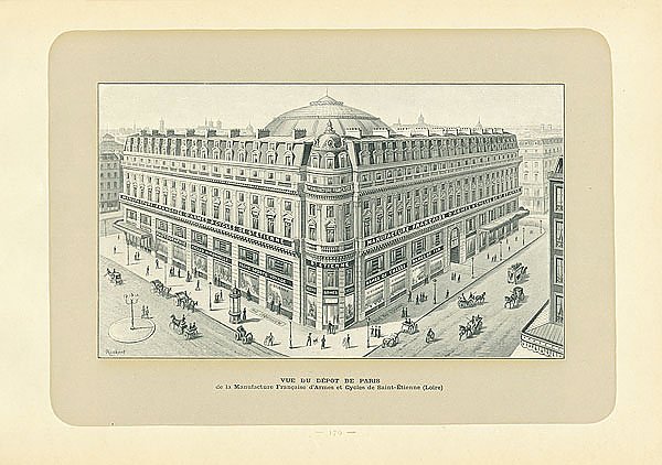 Vue Du Depot De Paris de la Manufacture Francaise d'Armes et Cycles de Saint-Etienne