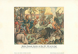 Постер Wladimir Monomach, Grossfurst von Kiew (1113-1125) auf der Jagd Постер Wladimir Monomach, Grossfurst von Kiew (1113-1125) auf der Jagd