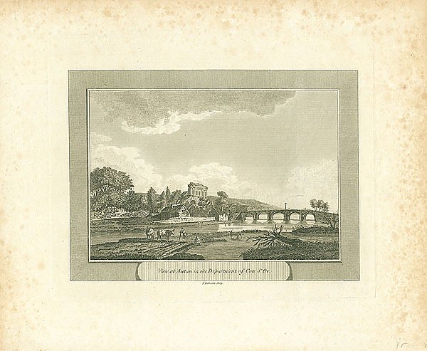 View at Autun in the Department of Cote d'Or