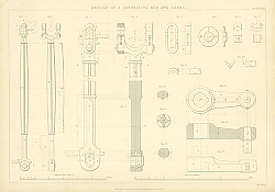 Постер Details of a Connecting Rod and Crank Постер Details of a Connecting Rod and Crank