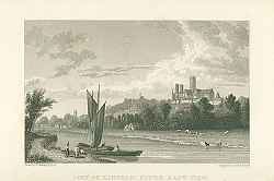 Постер City of Lincoln, South East View Постер City of Lincoln, South East View
