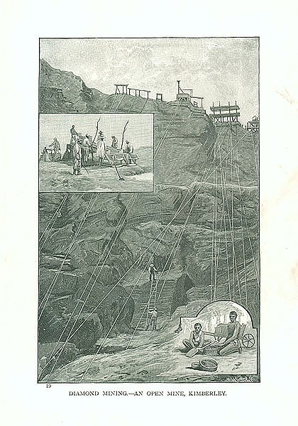 Diamond Mining. - An Open Mine, Kimberley