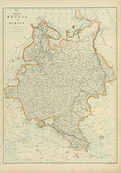 Постер Карта: Россия в Европе 3