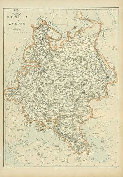 Карта: Россия в Европе 3