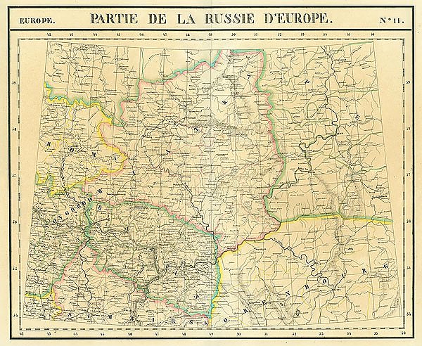 Карта: Россия в Европе №11, 1827 г.