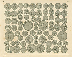 Постер Iconographic Encyclopedia: монеты 1 Постер Iconographic Encyclopedia: монеты 1