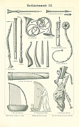 Постер Музыкальные инструменты III