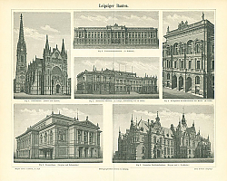 Постер Здания Лейпцига 2