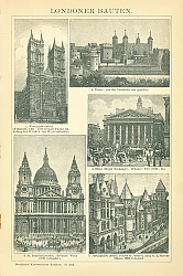 Постер Здания Лондона I