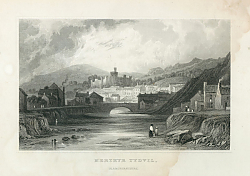 Постер Merthyr Tydvil. Glamorganshire