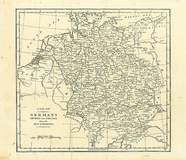 Карта германии старая