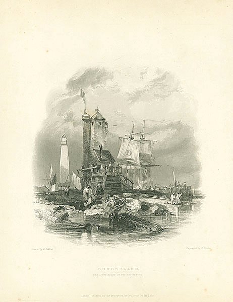 Sunderland. The Light House on the South Pier