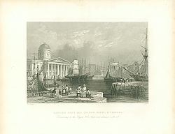 Постер Canning Dock and Custon House, Liverpool Постер Canning Dock and Custon House, Liverpool