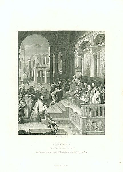 Paris Bordone. The Fisherman Delivering to the Doge the Miraculous Ring of St.Mark