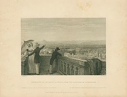 Постер Mountains of the Ban de la Roche, from the Cathedral of Strasbourg Постер Mountains of the Ban de la Roche, from the Cathedral of Strasbourg