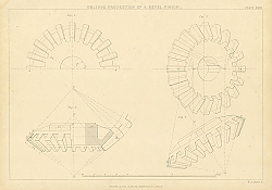 Постер Oblique Projection of a Bevel Pinion Постер Oblique Projection of a Bevel Pinion