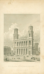 Постер West Front of the Church of St.Sulpice Постер West Front of the Church of St.Sulpice