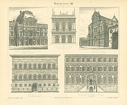 Постер Фасады домов XII. Die Renaissance