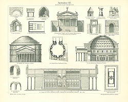 Постер Архитектура IV. Etruskische und Romische Baukunst Постер Архитектура IV. Etruskische und Romische Baukunst