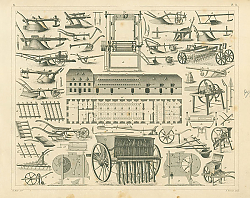 Постер Iconographic Encyclopedia: плуги и сеялки 1 Постер Iconographic Encyclopedia: плуги и сеялки 1