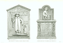 Постер King Charles 1st Porter & Dware Newgate Street, A Figure and Tablet in Pannier Alley Newgate St