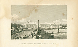 Постер Place de Louis XV, Taken from the Bridge Постер Place de Louis XV, Taken from the Bridge