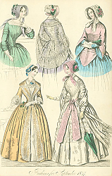 Постер Fashions for September 1847 №2 1 Постер Fashions for September 1847 №2 1