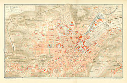 Постер Карта Штутгарта, конец 19 в. 3