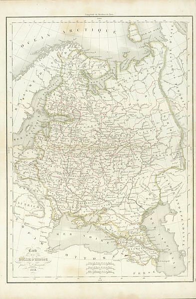 Карта: Россия в Европе 1