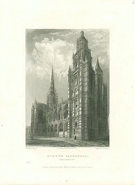 Evreux Cathedral. North West View