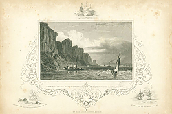 Постер The Palisade Rocks on the Hudson River, West Bank, New York