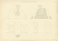 Постер Projections of a Rail and Chair
