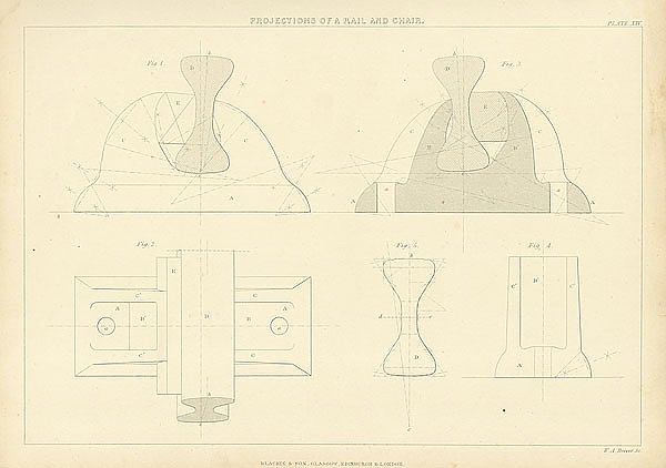 Projections of a Rail and Chair
