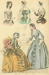 Постер Fashions for February 1849 №2 1 Постер Fashions for February 1849 №2 1