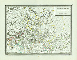 Постер Карта северной части европейской России, 1790-1797 г. Постер Карта северной части европейской России, 1790-1797 г.